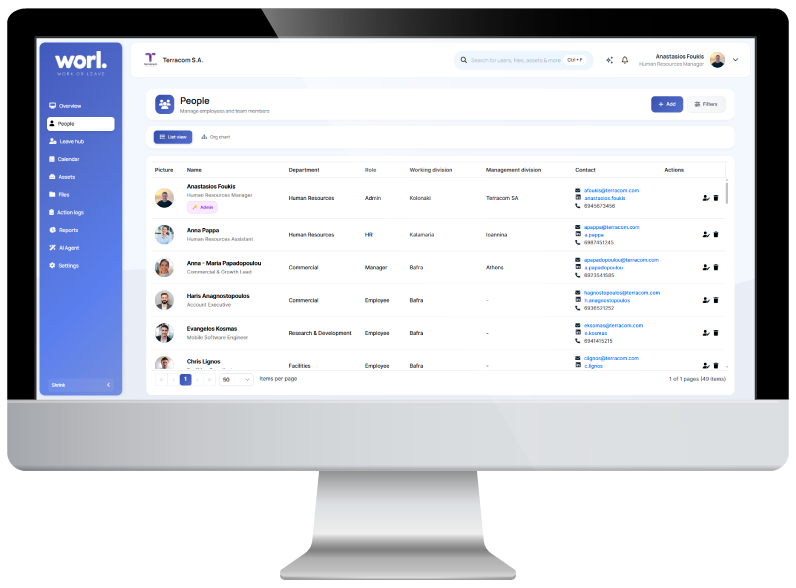 WorkORLeave-Human-Resource-Management-System